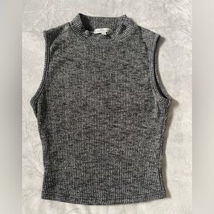 Charlotte Russe turtleneck sleeveless crop top